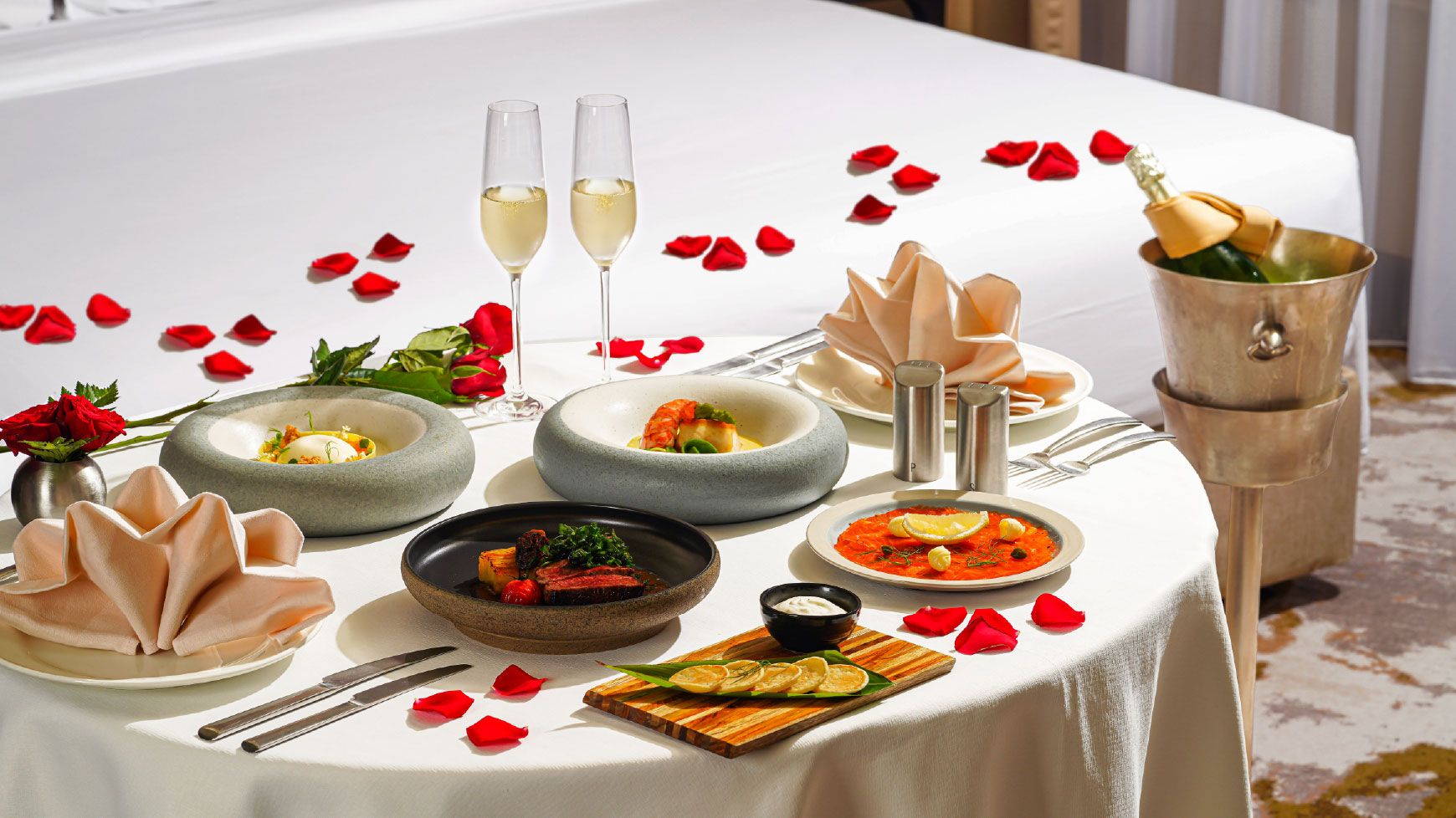 Valentine's Romantic In Room Dinner